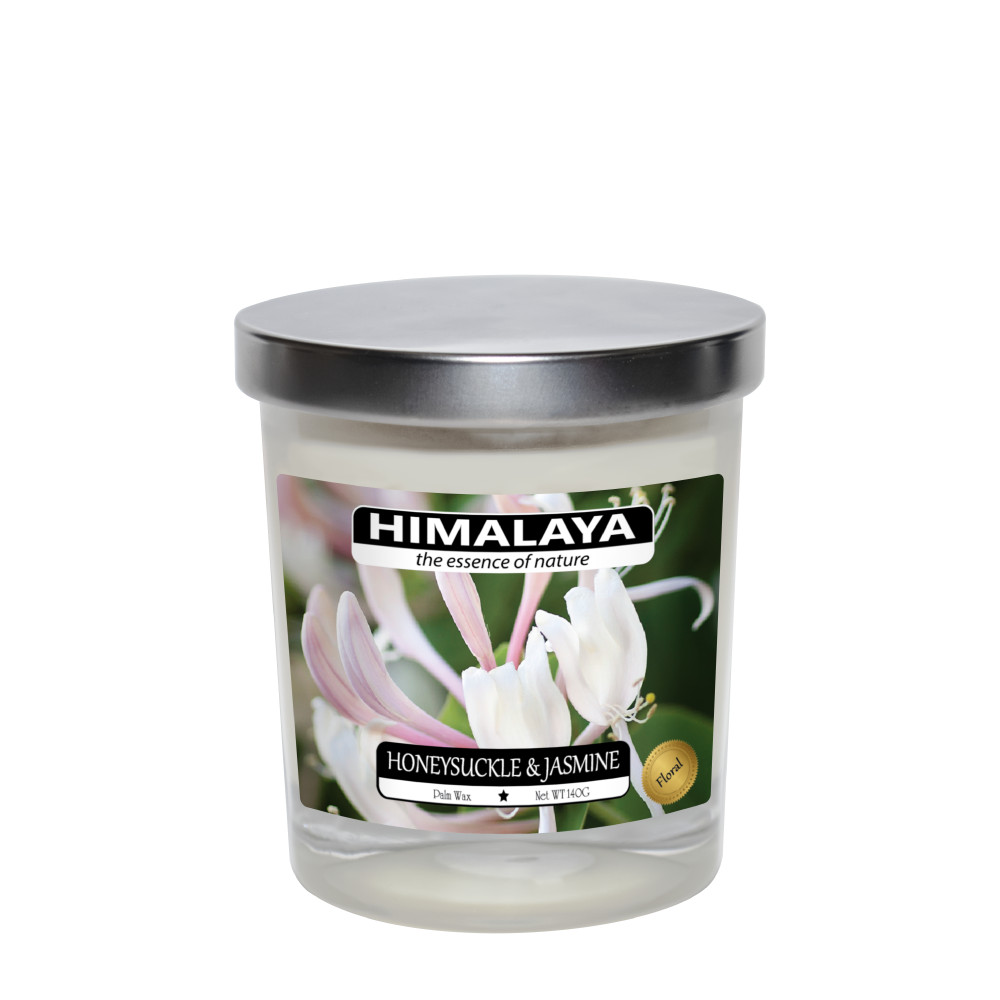 Nến Thơm Himalaya Hương Hỗn Hợp Honeysuckle & Jasmine (140g)